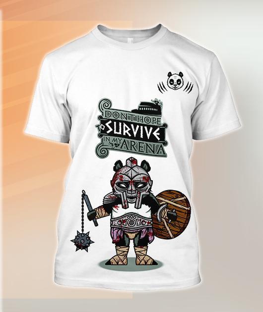 Don't hope survive in my arena NNKPD3-Apparel-NNK-T-shirt-S-Vibe Cosy™