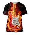 3D All Over Print Fire Guitar Shirts HG-Apparel-HG-T-Shirt-S-Vibe Cosy™