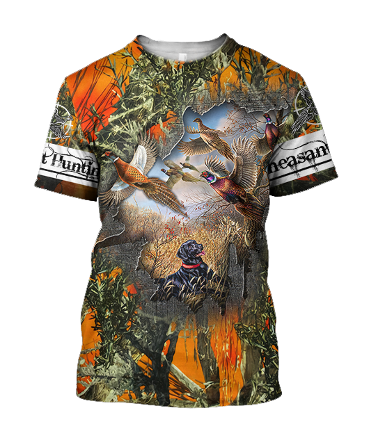 Pheasant Hunting 3D All Over Printed Shirts For Men And Women JJ170102-Apparel-MP-T-Shirt-S-Vibe Cosy™