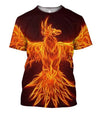 Fire Phoenix Flying 3D All Over Printing Hoodie-Apparel-Phaethon-T-Shirt-S-Vibe Cosy™