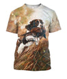 3D All Over Print Hunting Dog Pheasant Shirt Hoodie-Apparel-MP-T-Shirt-S-Vibe Cosy™