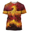 Fire Phoenix 3D All Over Printing Shirts-Apparel-Phaethon-T-Shirt-S-Vibe Cosy™