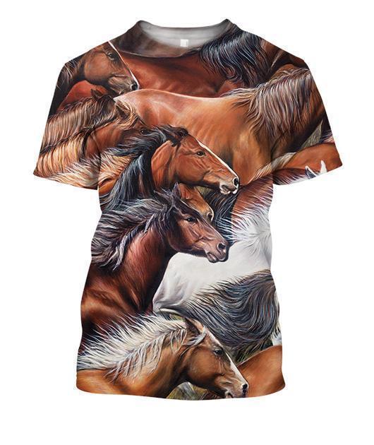 3D All Over Printing Horse Run Hoodie-Apparel-Phaethon-T-Shirt-S-Vibe Cosy™