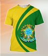 Brasil Coat Of Arms Hoodie - Circle Style-Apparel-Phaethon-T-Shirt-S-Vibe Cosy™