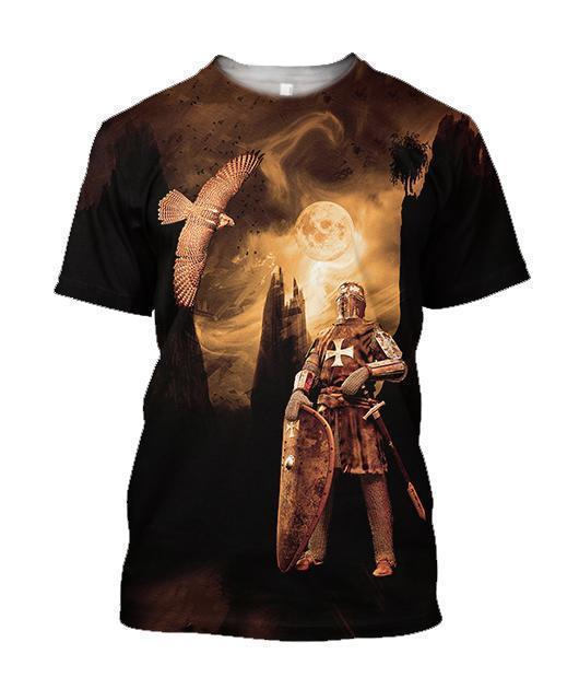 3D All Over Printed Templar Shirts-Apparel-HP Arts-T-Shirt-S-Vibe Cosy™