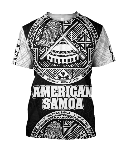 American Samoa All Over Hoodie - Coat Of Arm JJ300101 PL-Apparel-PL8386-T-shirt-S-Vibe Cosy™