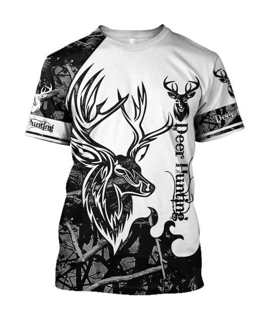 DEER HUNTING HARVEST MOON CAMO 3D ALL OVER PRINTED SHIRTS FOR MEN AND WOMEN JJ051201 PL-Apparel-PL8386-T shirt-S-Vibe Cosy™