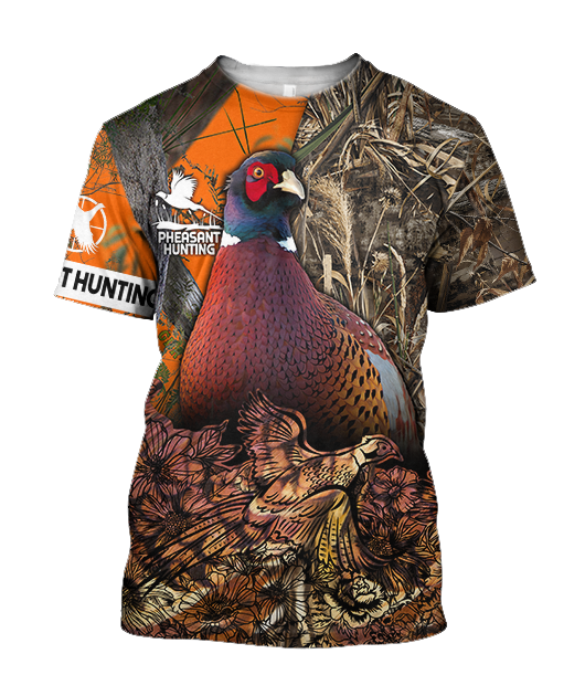 Pheasant Hunting 3D All Over Printed Shirts For Men And Women JJ130101-Apparel-MP-T-Shirt-S-Vibe Cosy™