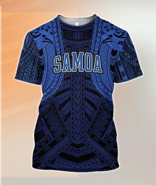 American Samoa Spirit Hoodie (Blue) PL-Apparel-PL8386-T-Shirt-S-Vibe Cosy™