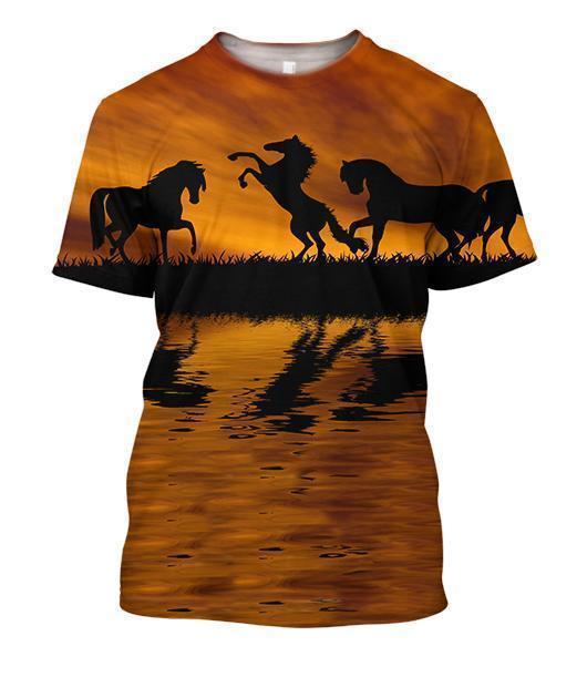 3D All Over Print Animals Horse Hoodie-Apparel-Phaethon-T-Shirt-S-Vibe Cosy™