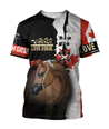 Love Horse 3D All over print for Men and Women shirt JJ040202-Apparel-NNK-T-Shirt-S-Vibe Cosy™