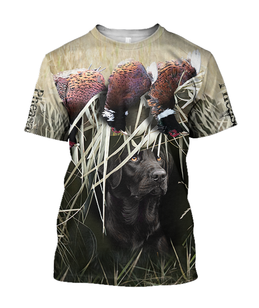 Pheasant Hunting Black Labrador 3D All Over Printed Shirts For Men And Women JJ180202-Apparel-MP-T-Shirt-S-Vibe Cosy™