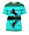 3D All Over Print Silhouette Hourse Shirts 1-Apparel-Phaethon-T-Shirt-S-Vibe Cosy™