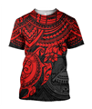 American Samoa Polynesian Hoodie Red Turtle JJ300102 PL-Apparel-PL8386-T-shirt-S-Vibe Cosy™