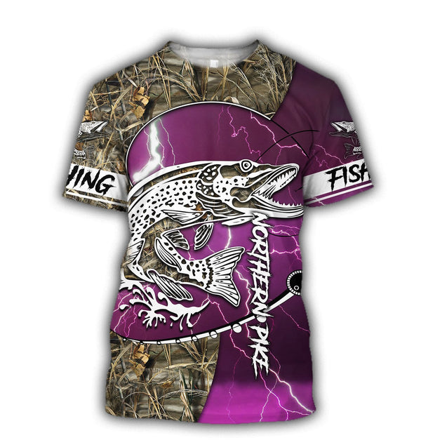 HC Northern Pike Fishing Shirts for Men and Women - Pink TR201101 - Amaze Style™-Apparel