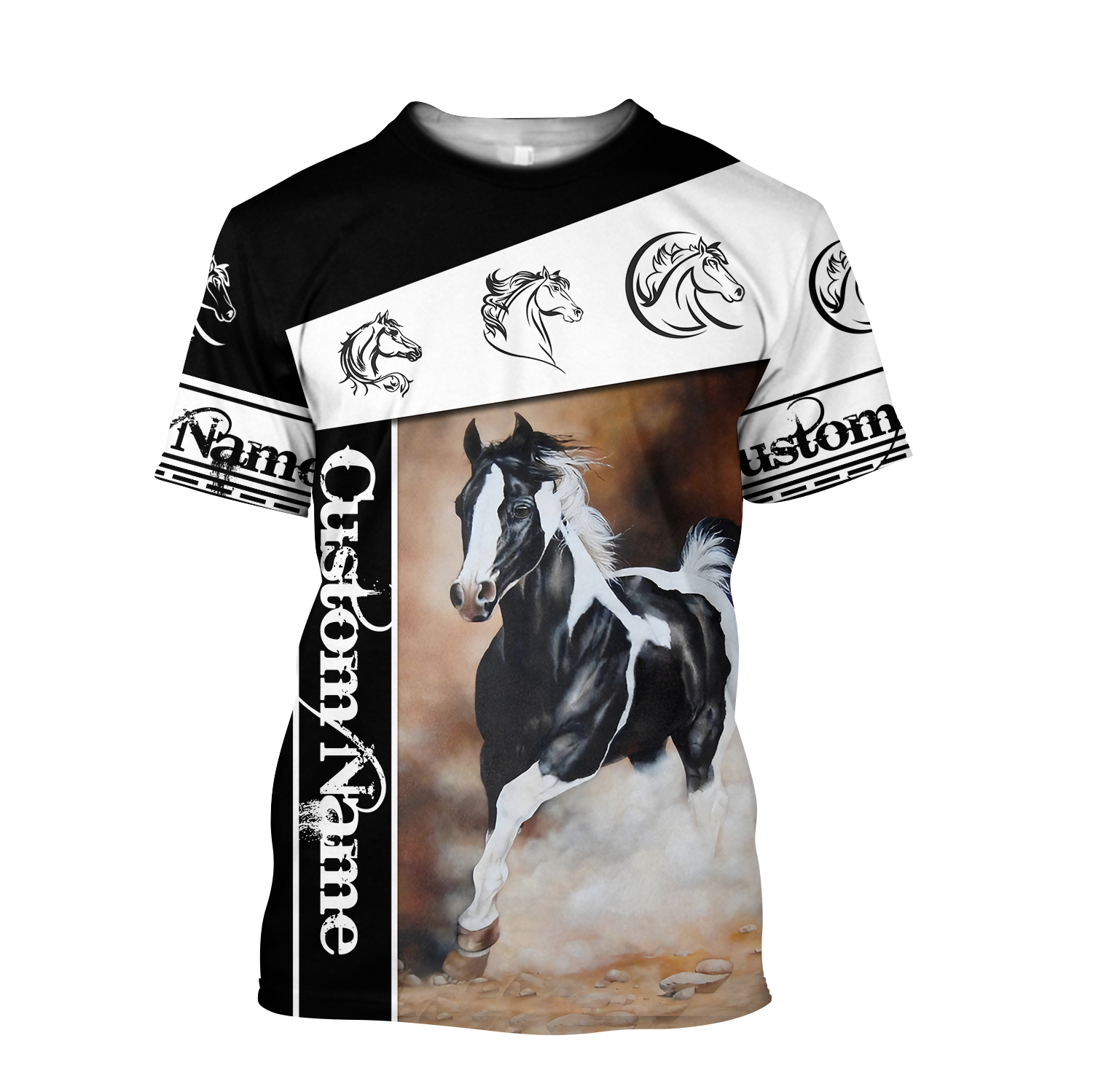 Horse Custom Name 3D All Over Printed Shirts For Men and Women TA09282003