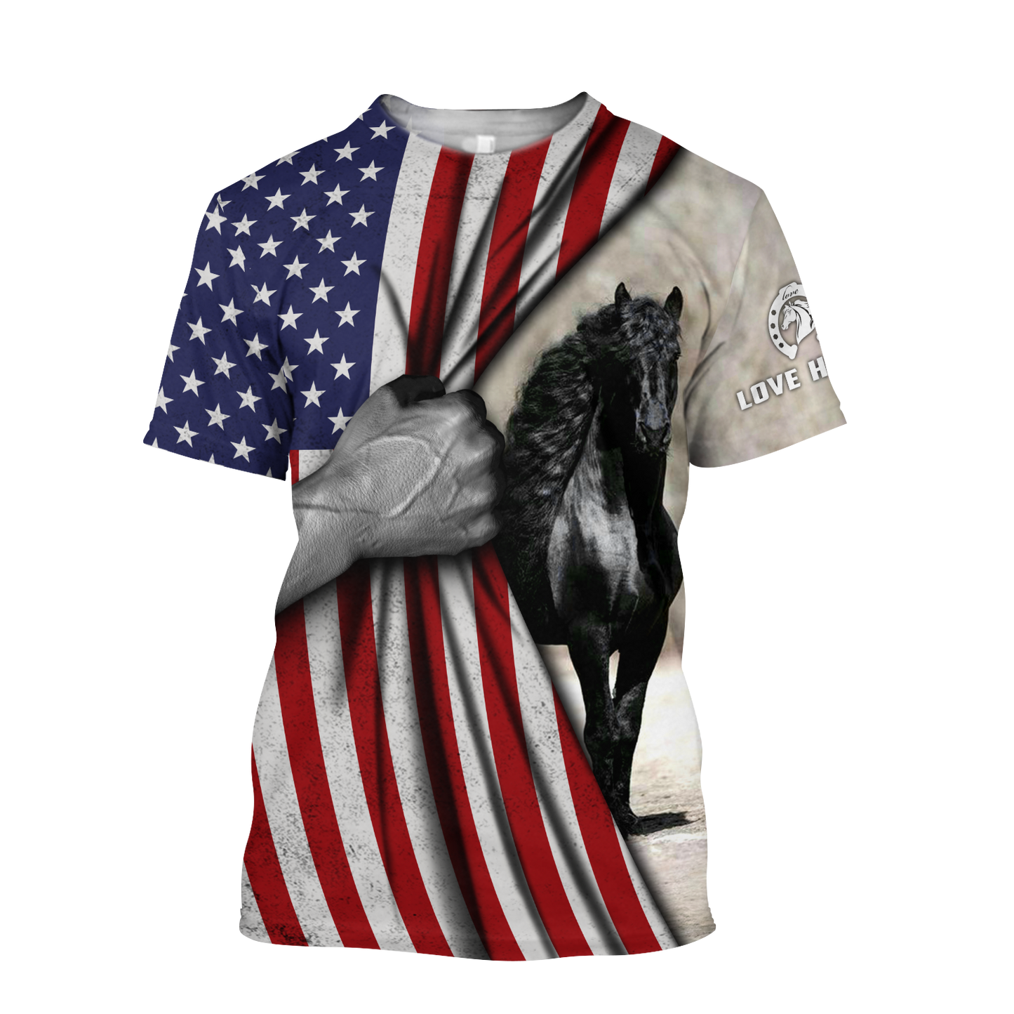 Horse Flag 3D All Over Printed Shirts Pi16062002-Apparel-TA-T-Shirt-S-Vibe Cosy™