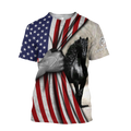 Horse Flag 3D All Over Printed Shirts Pi16062002-Apparel-TA-T-Shirt-S-Vibe Cosy™