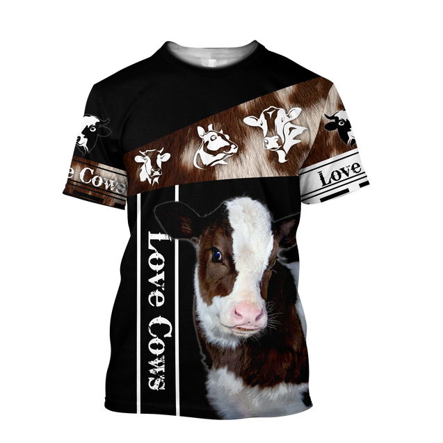 Love Cows - Happy Farm 3D All Over Printed Shirts