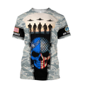 US Air Force skull 3d all over printed for man and women Pi270203 PL-Apparel-PL8386-T-Shirt-S-Vibe Cosy™