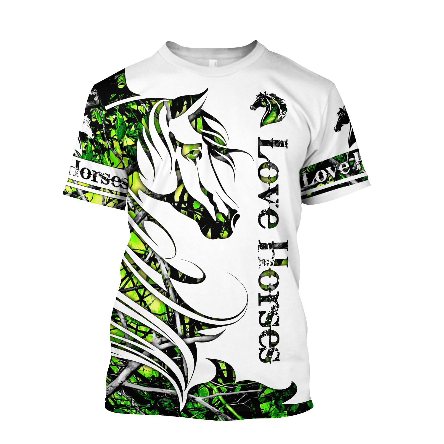 Horse Camo Pattern 3D All Over Printed Shirts Pi050501S3-Apparel-TA-T-Shirt-S-Vibe Cosy™