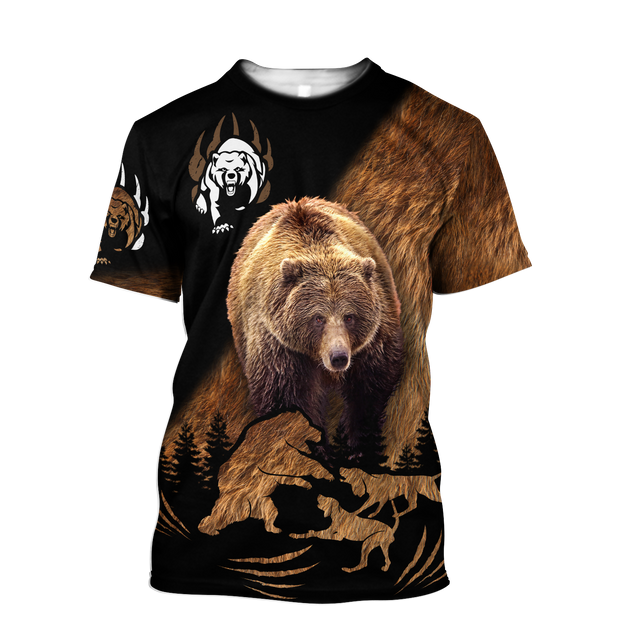 BEAR HUNTING CAMO 3D ALL OVER PRINTED SHIRTS FOR MEN AND WOMEN Pi071203 PL - Amaze Style™-Apparel