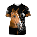 Beautiful Horse 3D All Over Printed shirt for Men and Women Pi040106-Apparel-TA-T-Shirt-S-Vibe Cosy™
