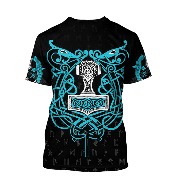 3D All Over Printed Raven And Odin version 2.0-Apparel-HP Arts-Hoodie-S-Vibe Cosy™