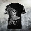 The Raven of Odin - Tattoo Style-Apparel-HP Arts-T-Shirt-S-Vibe Cosy™