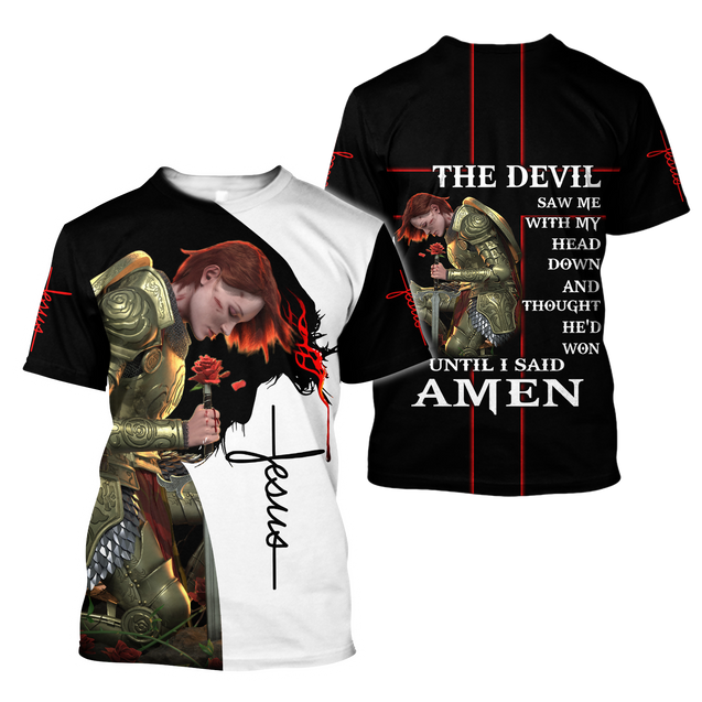 The Devil Saw Me With The Head Down 3D All Over Printed Shirts For Men and Women Pi250504