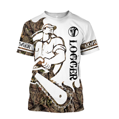 Logger Man Tattoo Camo Unisex Shirts TRST1010201