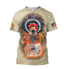 Guitar Native American Over Printed Shirts For Men and Women Pi08082006