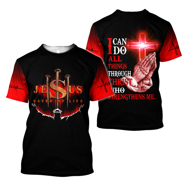 Jesus Save My Life 3D All Over Printed Shirts For Men and Women Pi12062002-Apparel-TA-T-Shirts-S-Vibe Cosy™