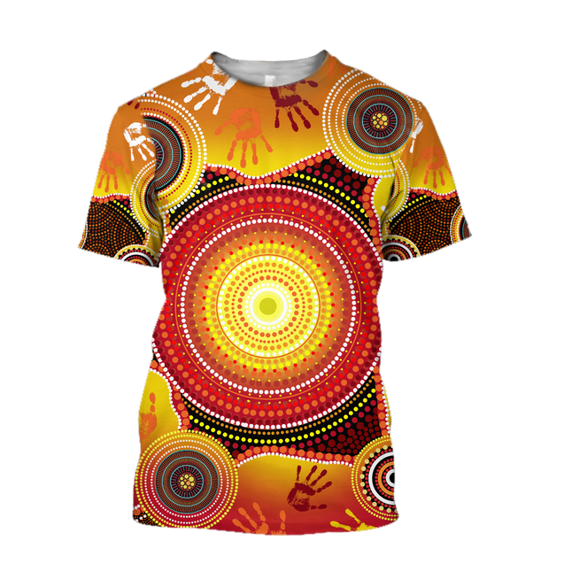 Aboriginal Indigenous Circle Dot Painting Shirt For Men And Women