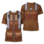 Native Cowboy Jacket No1 Cosplay 3D Over Printed Unisex Deluxe Hoodie ML