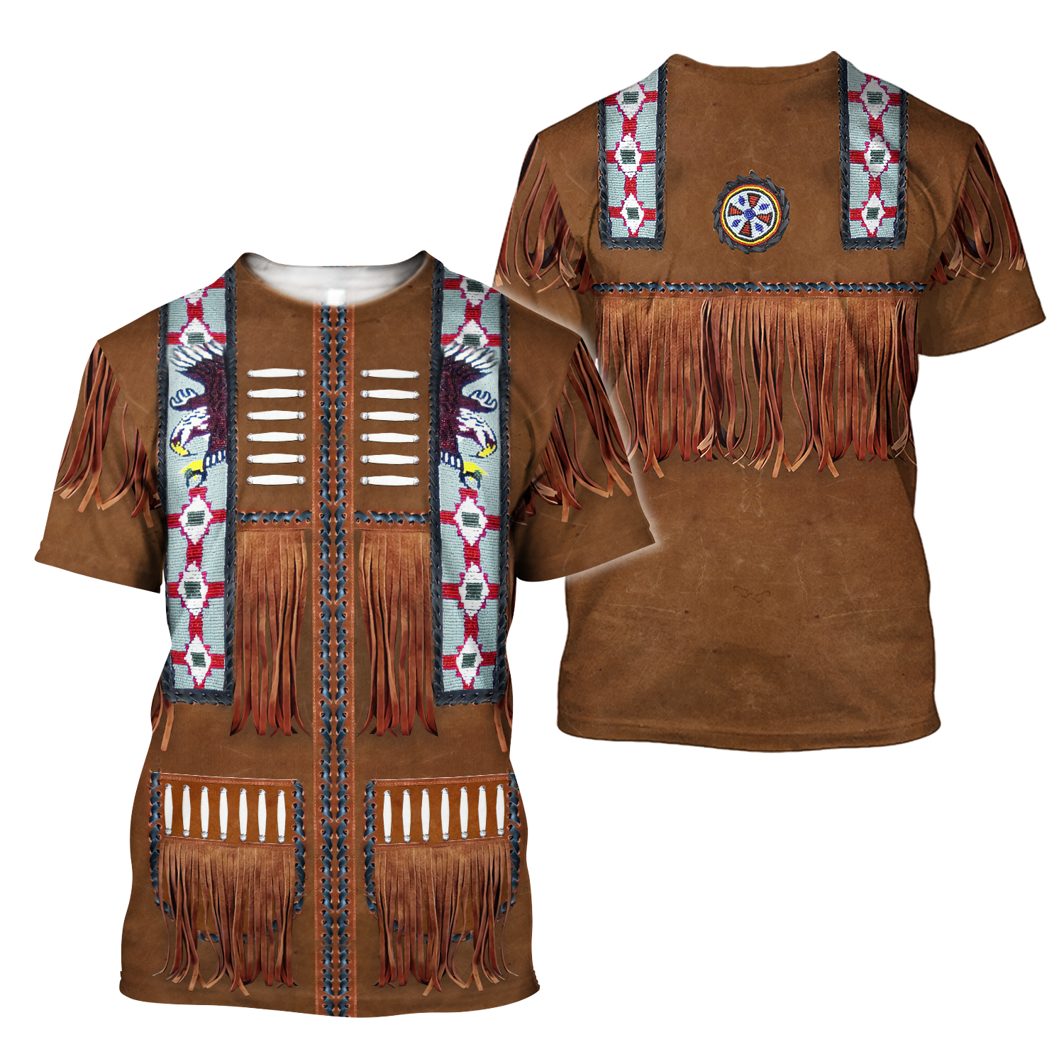 Native Cowboy Jacket No1 Cosplay 3D Over Printed Unisex Deluxe Hoodie ML