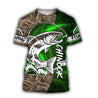 Chinook Fishing Salmon camo all over printed shirts for men and women green color TR040102 - Amaze Style™-Apparel