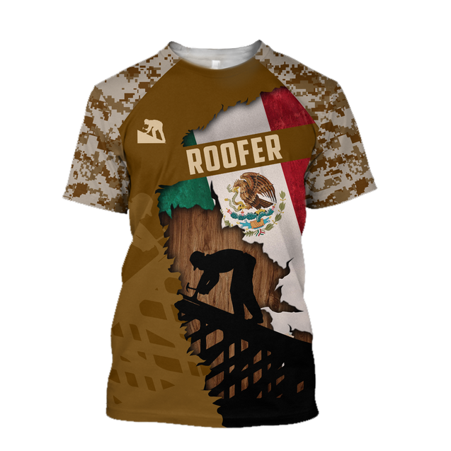 Premium Unisex All Over Printed Mexican Roofer Shirts MEI