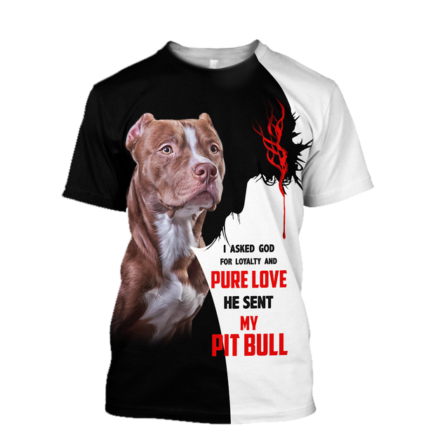 Premium God Sent Me My Pit Bull Unisex Shirts