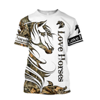 Horse Camo Pattern 3D All Over Printed Shirts Pi050501 - Amaze Style™-Apparel