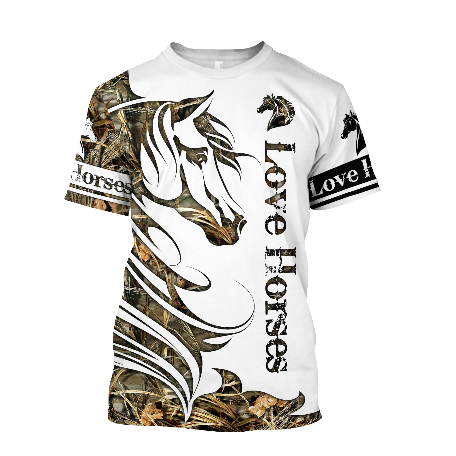 Horse Camo Pattern 3D All Over Printed Shirts Pi050501 - Amaze Style™-Apparel