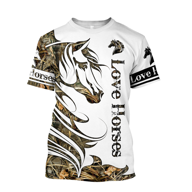 Horse Camo Pattern 3D All Over Printed Shirts Pi050501 - Amaze Style™-Apparel