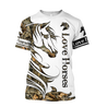 Horse Camo Pattern 3D All Over Printed Shirts Pi050501 - Amaze Style™-Apparel