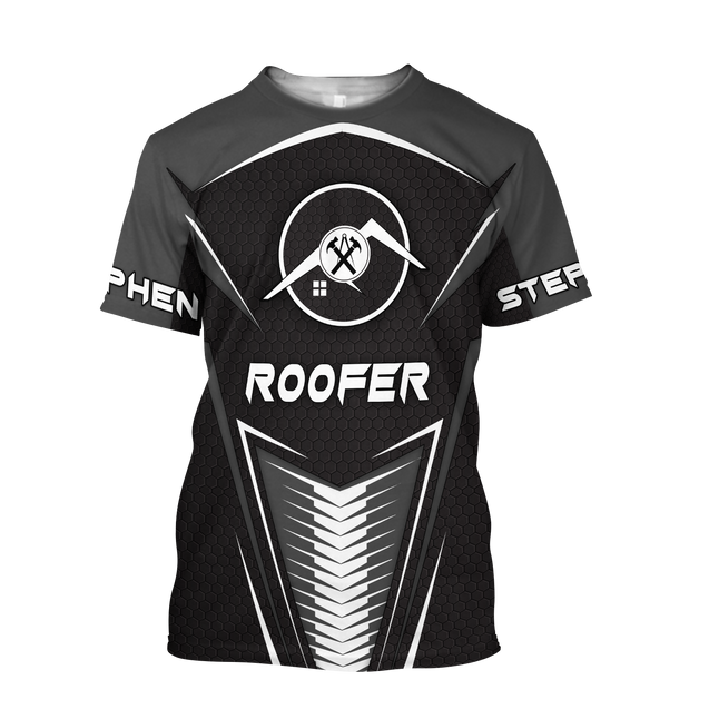 Custom Name Roofer Man - Crazy Enough To Love This 3D All Over Printed Shirts For Men