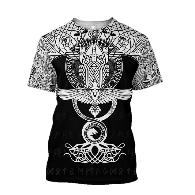 Raven Of Odin All Over Printed AM161001-Apparel-HP Arts-T-Shirt-S-Vibe Cosy™