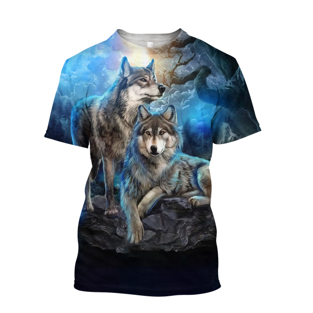 Wolf Hoodie T Shirt Cloak For Men and Women HAC220402-Apparel-NM-Hoodie-S-Vibe Cosy™