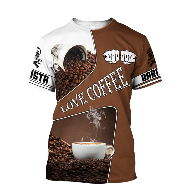 Barista 3D all over printed differences between types of world coffee shirts and shorts Pi090101 PL-Apparel-PL8386-T shirt-S-Vibe Cosy™