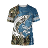 Trout Fishing blue Tattoo camo shirts for men and women TR2108202