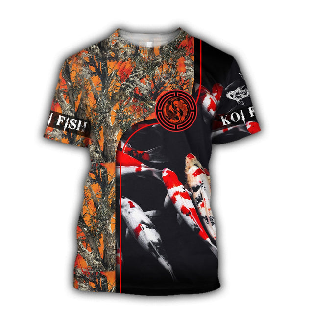 Koi fish Orange camo 3D all over printing shirts for men and women TR120202 - Amaze Style™-Apparel