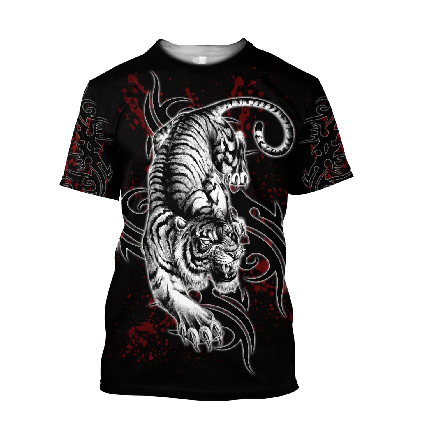 White Tiger 3D All Over Printed Shirt for Men and Women